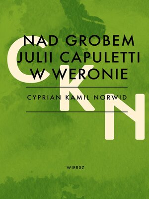 cover image of Nad grobem Julii Capuletti w Weronie